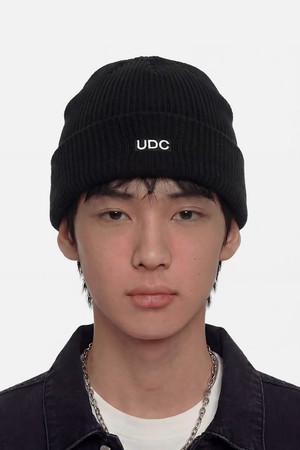 루즈핏 비니 BEANIE / LONG TAIL / BOX LOGO / M BLACK