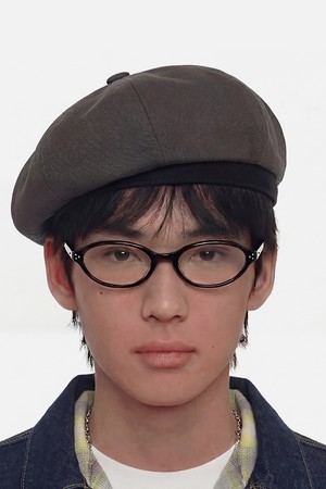 코튼 사이즈 조절 베레모 BERET / WEB STRAP / GRAY