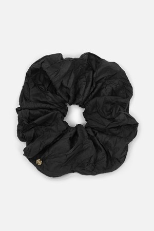 SCRUNCHIE / JEWEL / CR / SHINY BLACK