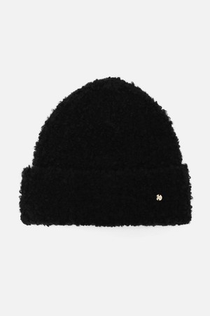 부클 겨울 비니 FLUFFY BEANIE / MOHAIR BOUCLE / BLACK
