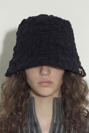 버블 패턴 코튼 버킷햇 STAND BUCKET / BUBBLE / BLACK