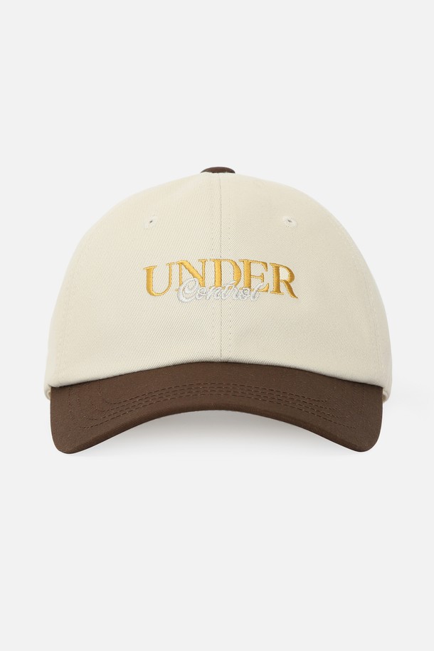 UNDERCONTROL - 모자 - ATHLETIC / AUTHENTIC B B / IVORY BROWN