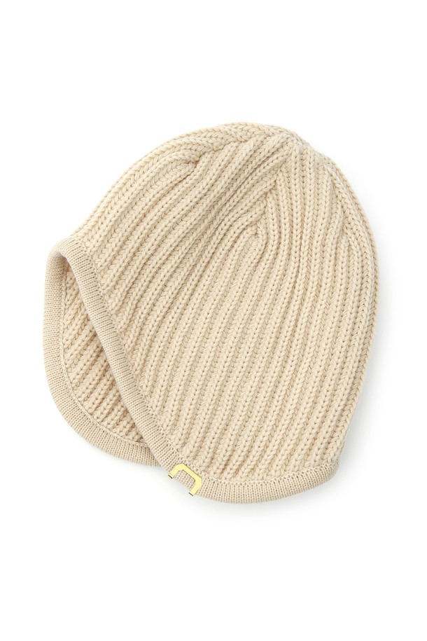 UNDERCONTROL STUDIO - 모자 - EAR FLAP BEANIE / SOLID A / CREAM