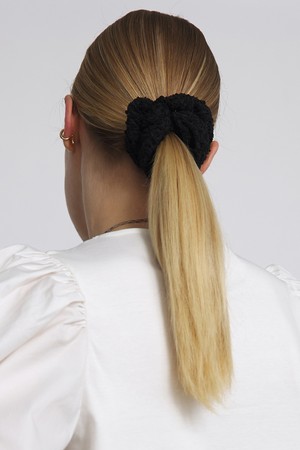 SCRUNCHIE / MID / JEWEL / BLOSSOM / BLACK