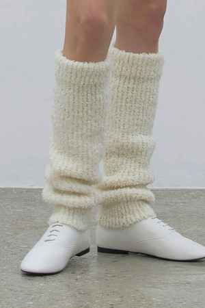 LEG WARMER / MOHAIR BOUCLE / CREAM