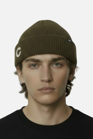 숏비니 BEANIE / MARINE FIT / DOUBLE TAB / D KHAKI