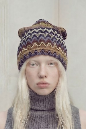 여름 롱비니 SQUARE NET BEANIE / C ORIENTAL / MIX NAVY