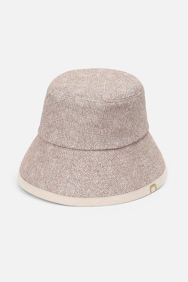 UNDERCONTROL STUDIO - 모자 - DROP BUCKET / COTTON HB / LINE BEIGE