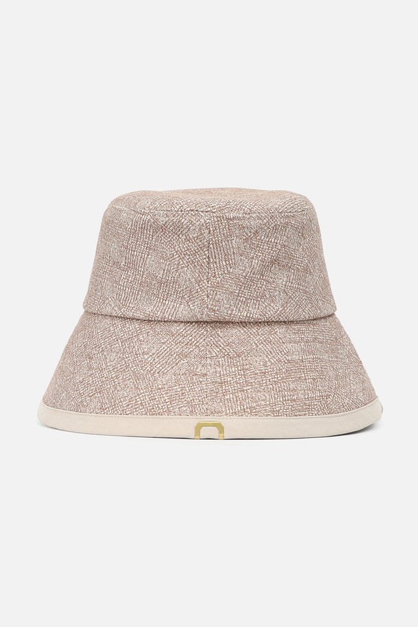 UNDERCONTROL STUDIO - 모자 - DROP BUCKET / COTTON HB / LINE BEIGE