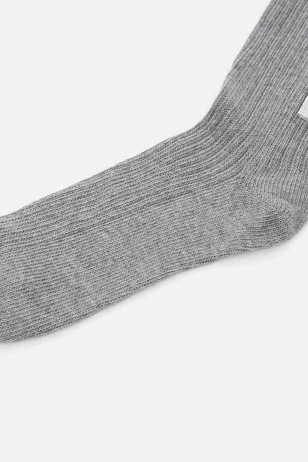 UNDERCONTROL STUDIO - 기타소품 - STRUCTURE KNEE SOCKS / S LABEL / GREY
