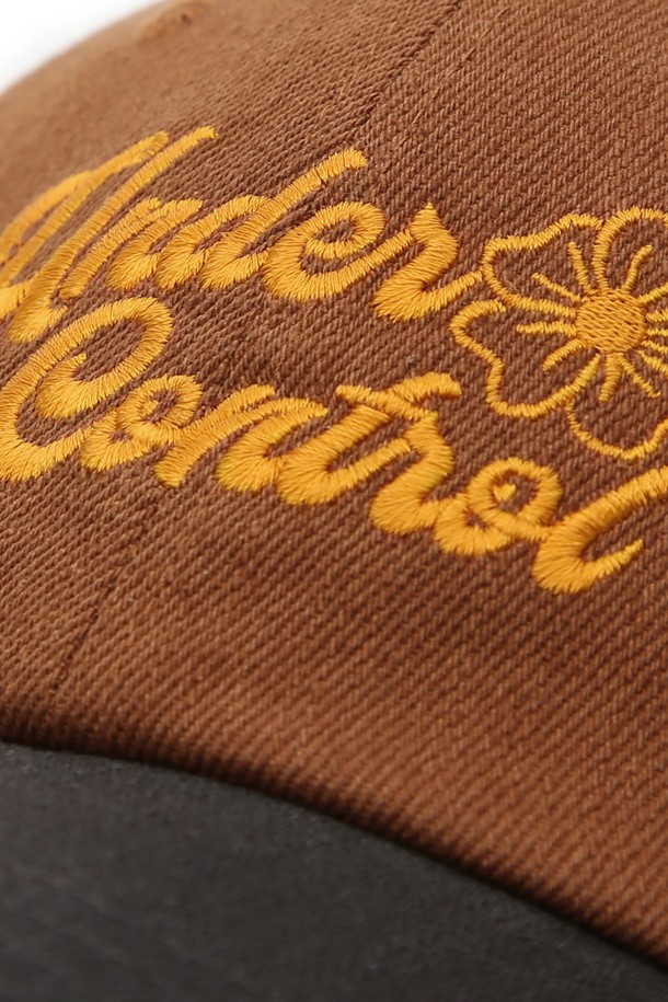 UNDERCONTROL - 모자 - FLORAL SCRIPT / WASHED B B / CAMEL CHARCOAL