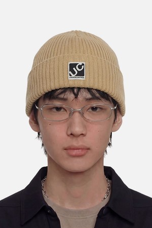 사계절 얇은 롱비니 코튼 니트 남녀공용 로고 비니 모자 BEANIE / CROSS BOX LOGO / D LEMON