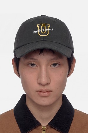 사계절 워싱 코튼 빈티지 소프트탑 로고 볼캡 남녀공용 야구모자 SPORTS CREW / WASHED B B / CHARCOAL