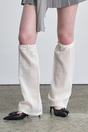 LEG WARMER / LAYER STRIPE / P IVORY