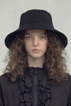 와이드 챙 햇빛 차단 린넨 여름 여성 버킷햇 WIDE BUCKET / BIG EYE LINEN / M BLACK