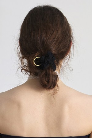 SCRUNCHIE / T VOLUME / RING / BLACK