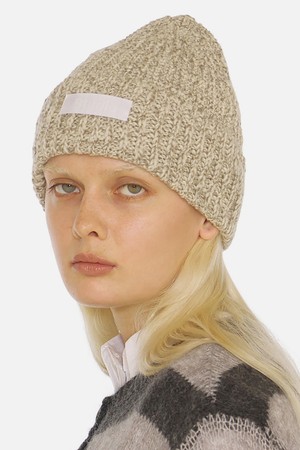 FLOW BEANIE / CROSS WAVE WOOL / GREY