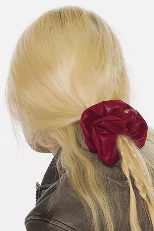 SCRUNCHIE / MID / JEWEL / GLITTER / D RED