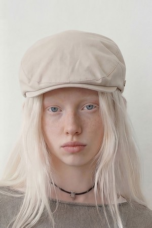 코튼 클래식 헌팅캡 DRIVE HUNTING / FLAT BIO / IVORY