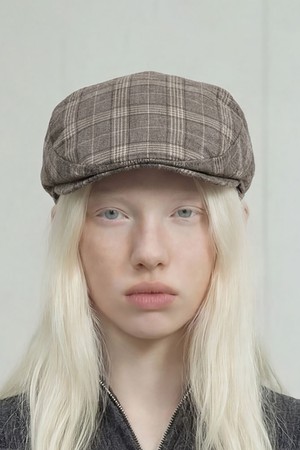 가을 체크패턴 베레모 DRIVE HUNTING / CHECK / BRUSH GREY