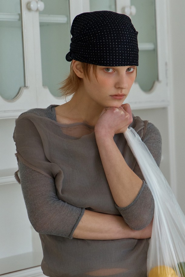 UNDERCONTROL STUDIO - 스카프/머플러 - BANDANA SCARF / DOT / BLACK