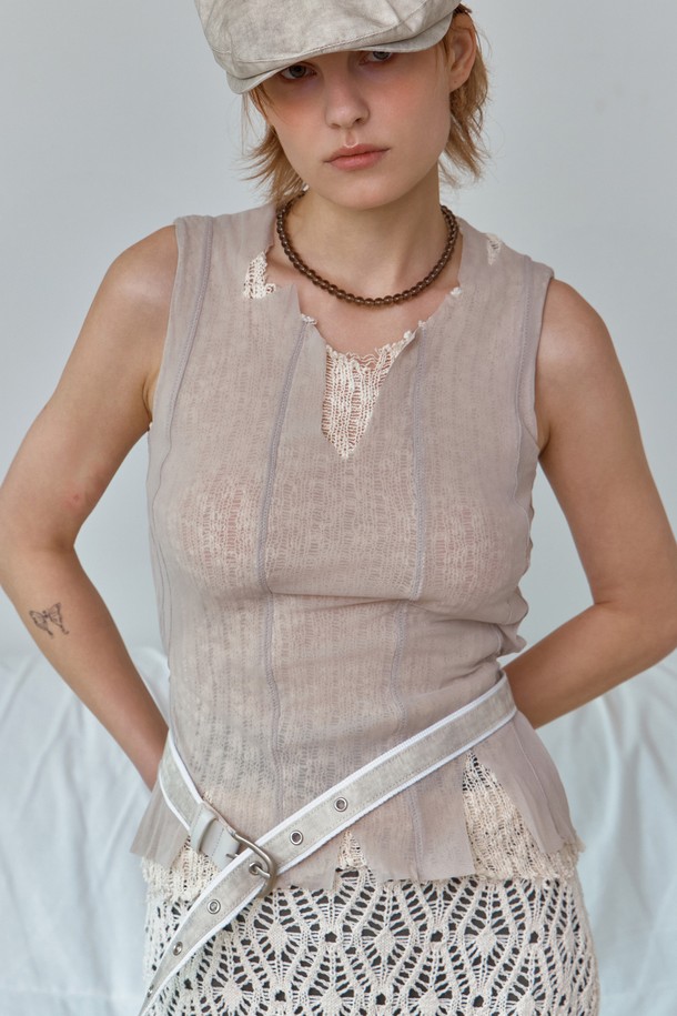 UNDERCONTROL STUDIO - 벨트 - LACE BELT / EYELET / SMOG IV
