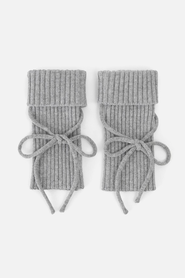 UNDERCONTROL STUDIO - 장갑 - RIBBON WARMER / LAMBS WOOL / GR