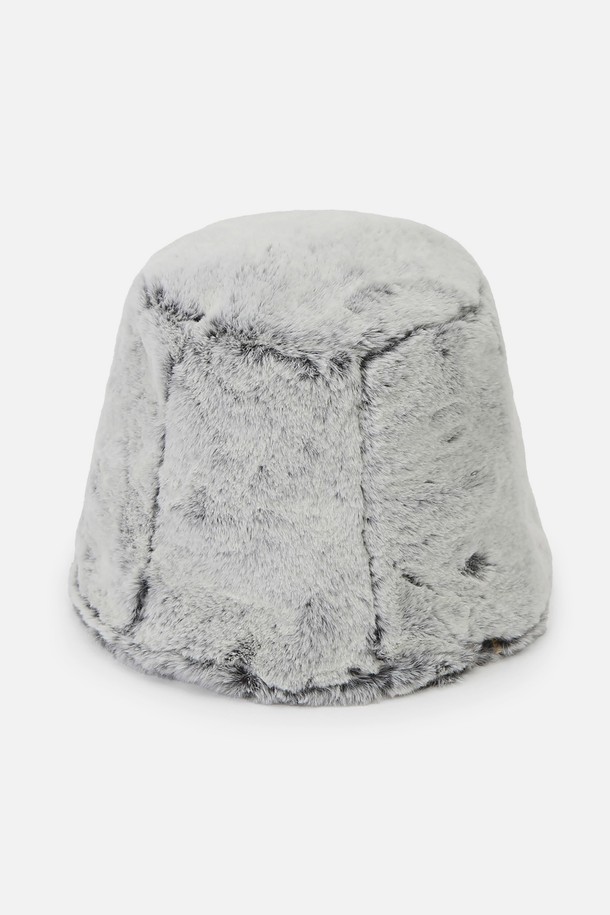 UNDERCONTROL STUDIO - 모자 - STAND BUCKET / FUR / MINK BK