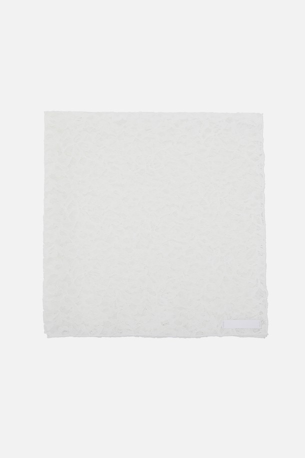 UNDERCONTROL STUDIO - 스카프/머플러 - BANDANA SCARF / LACE / WHITE