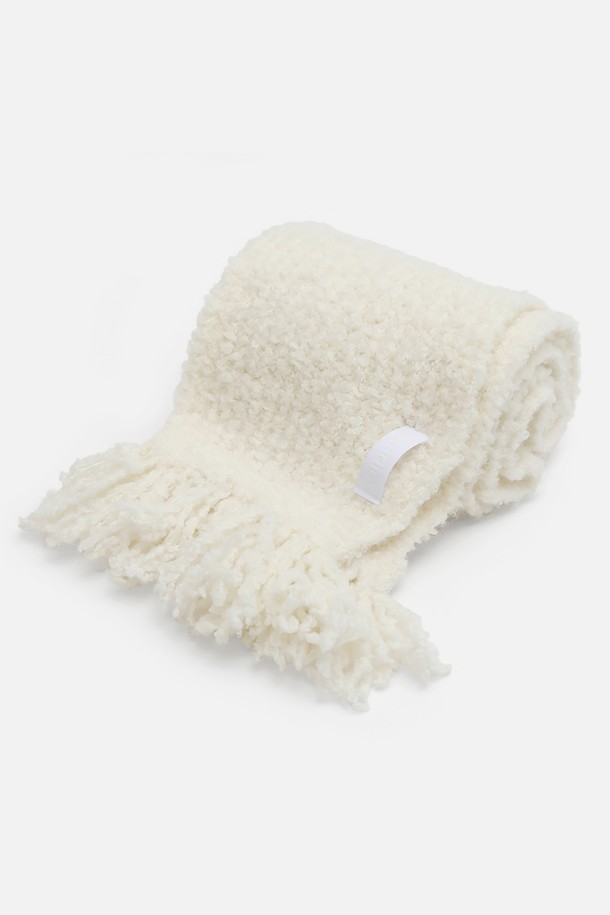 UNDERCONTROL STUDIO - 스카프/머플러 - HUGE TASSEL MUFFLER / MOHAIR BOUCLE / CREAM