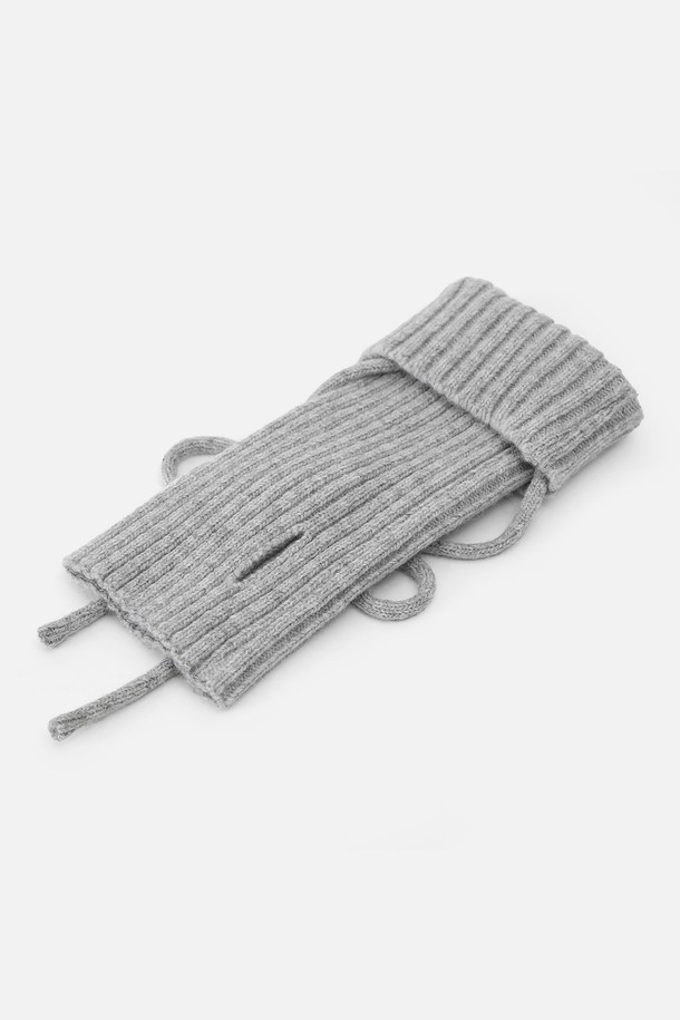 UNDERCONTROL STUDIO - 장갑 - RIBBON WARMER / LAMBS WOOL / GR