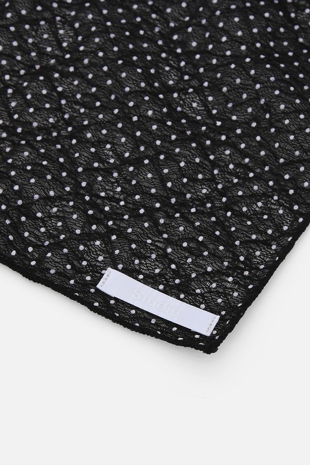 UNDERCONTROL STUDIO - 스카프/머플러 - BANDANA SCARF / DOT / BLACK