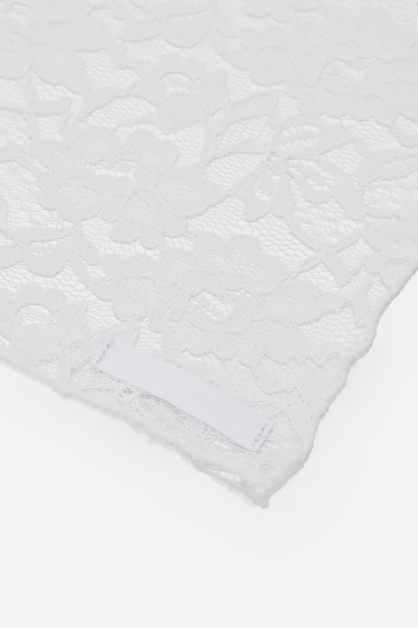 UNDERCONTROL STUDIO - 스카프/머플러 - BANDANA SCARF / LACE / WHITE