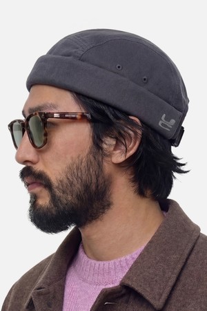 사계절 워싱 코튼 캠프캡 사이즈 조절 브림리스 와치캡 남녀공용 비니모자 UC / MOLD CAP / CAMP / WASHED BL