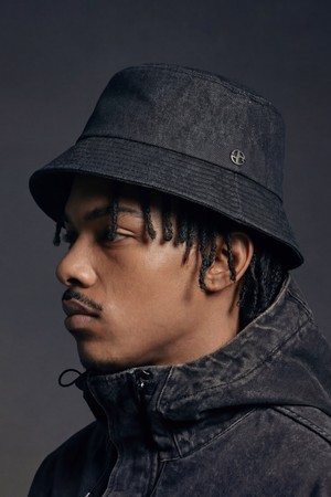 빅사이즈 오버핏 데님 버킷햇 남녀공용 벙거지 모자 UC / OVER FIT BUCKET / DENIM BK