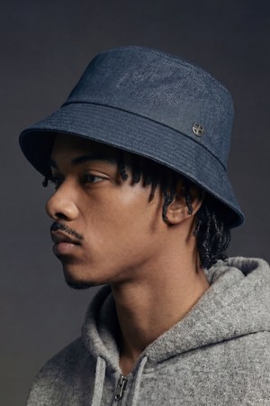 빅사이즈 오버핏 데님 버킷햇 남녀공용 벙거지 모자 UC / OVER FIT BUCKET / DENIM BL