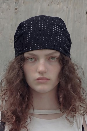 도트 반다나 스카프 BANDANA SCARF / DOT / BLACK