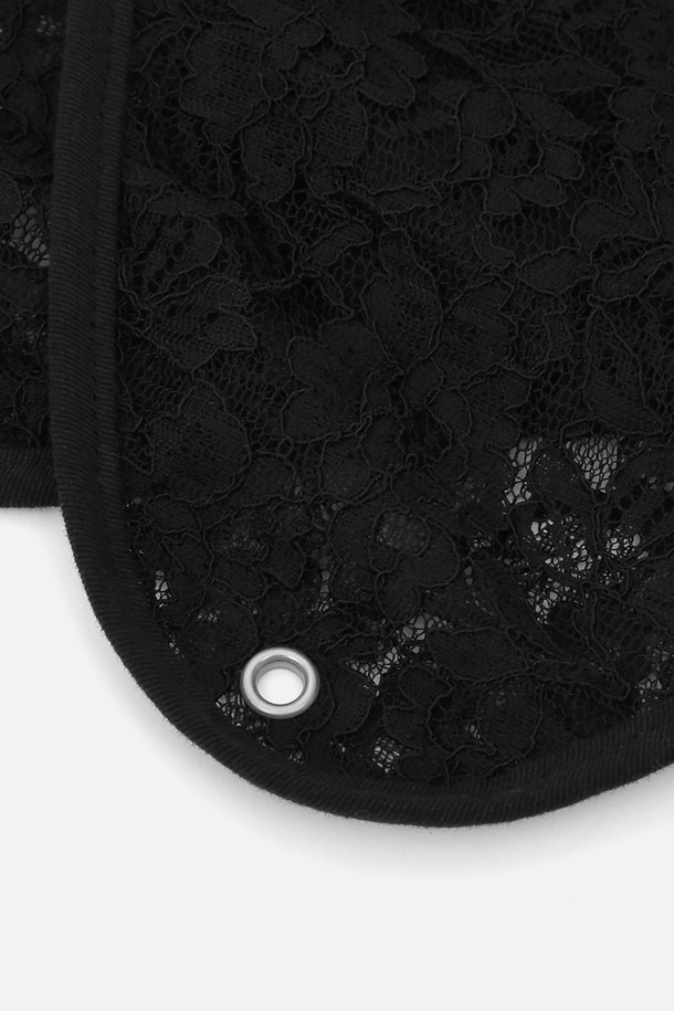UNDERCONTROL STUDIO - 모자 - AVIATOR HAT / DOUBLE LACE / BLACK