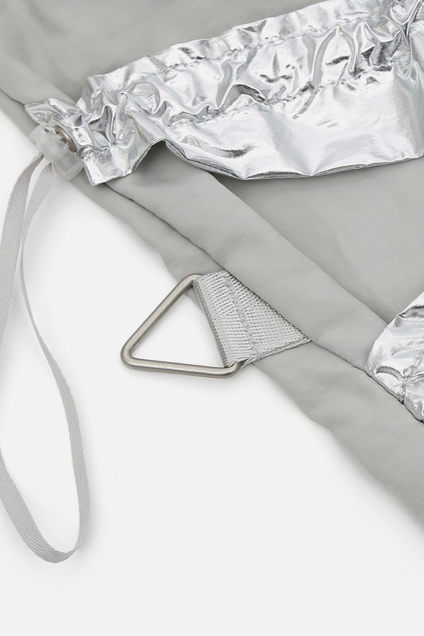 UNDERCONTROL STUDIO - 숄더백 - 2WAY LAYERED CABBAGE BAG / SILVER METAL LAYER