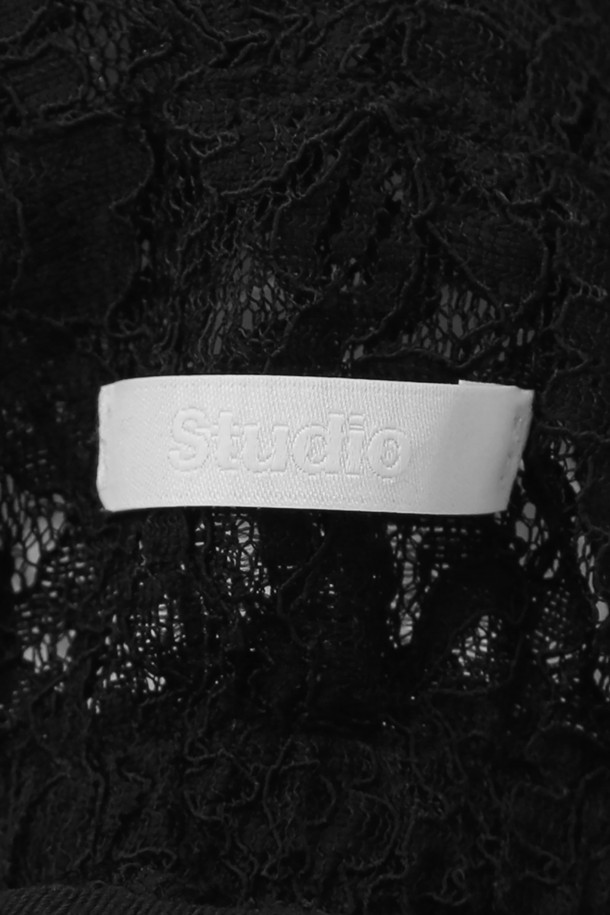 UNDERCONTROL STUDIO - 모자 - AVIATOR HAT / DOUBLE LACE / BLACK
