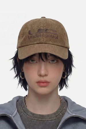 워싱 코튼 빈티지 여유핏 로고 빅사이즈 대두 볼캡 남녀공용 야구모자 UC / BIO WASHED B B / OX DESERT