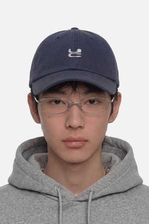 사계절 코튼 로고 자수 베이직 소프트탑 남녀공용 볼캡 UC / WASHED B B / NAVY