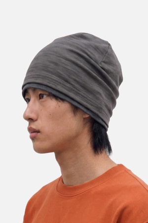 여름 얇은 라인 레이어드 슬럽 비니 남녀공용 모자 BEANIE / LAYERED SLUB / KHAKI