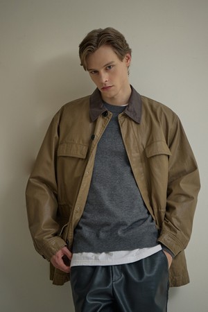 유니섹스 빈티지 워크 하프 자켓