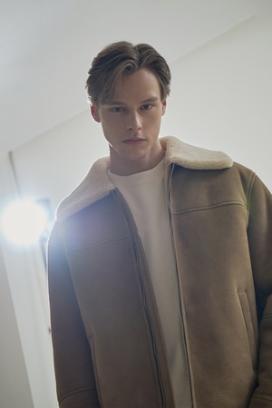 (MEN) 램 스웨이드 메리노 무스탕 자켓