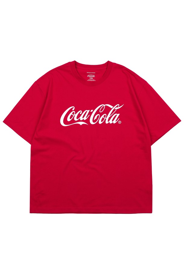 Coca-Cola - 반팔티셔츠 - Coca-Cola graphic Half T-shirts 레드