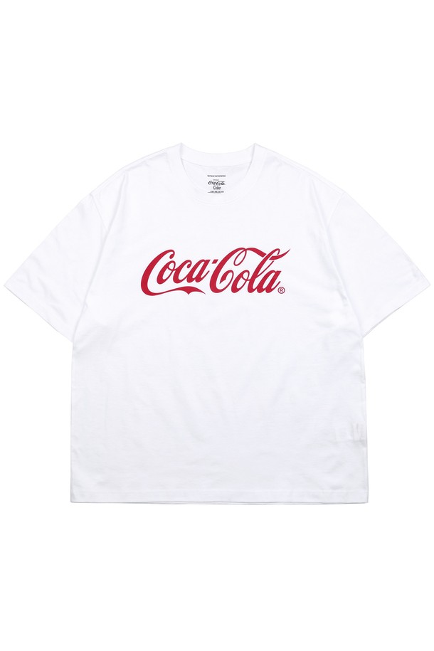 Coca-Cola - 반팔티셔츠 - Coca-Cola graphic Half T-shirts 화이트