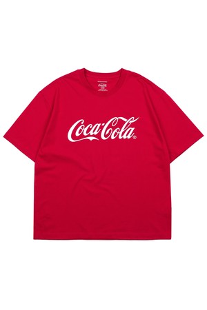 Coca-Cola graphic Half T-shirts 레드