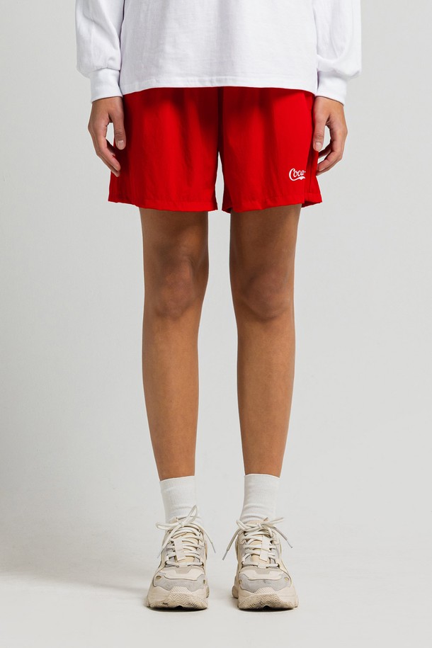 Coca-Cola - 쇼트팬츠 - Nylon Training Short Pants 레드