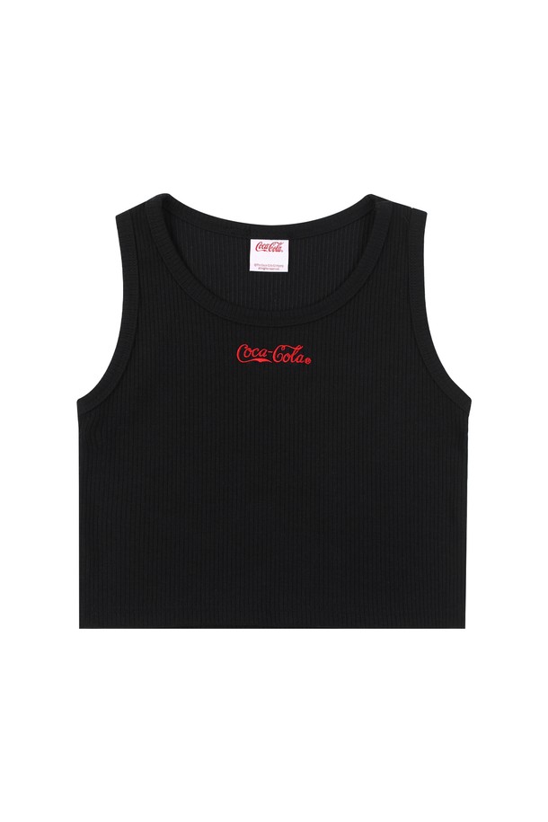 Coca-Cola -  - Coca-Cola Golgi crop tank top 블랙